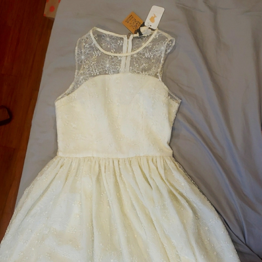 A long white dress